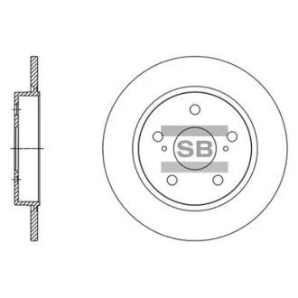 Диск тормозной Hi-Q (SANGSIN) SD4615
