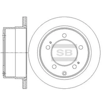 Диск гальмівний Hi-Q (SANGSIN) SD4668