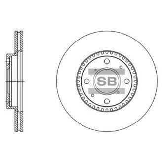 Гальмівний диск Hi-Q (SANGSIN) SD4803 (фото 1)