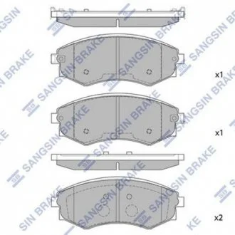 Тормозные колодки Hi-Q (SANGSIN) SP1144