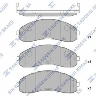 Гальмівні колодки Hi-Q (SANGSIN) SP1148