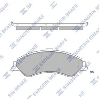 Колодки дискові передні Hi-Q (SANGSIN) SP1229