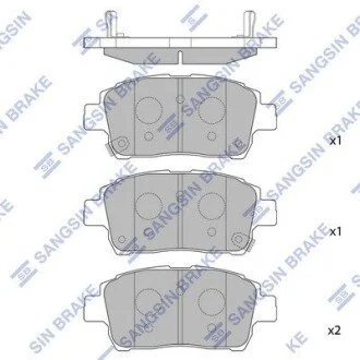Колодки дискового тормоза Hi-Q (SANGSIN) SP1244