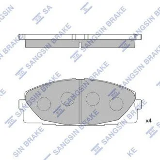 Колодки тормозные дисковые передние Hi-Q (SANGSIN) SP1376