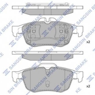 Гальмівні колодки Hi-Q (SANGSIN) SP1396