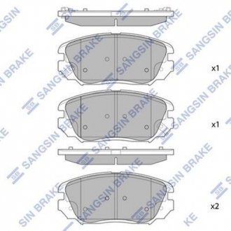 Тормозные колодки Hi-Q (SANGSIN) SP1402