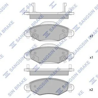 Колодки тормозные дисковые передние Hi-Q (SANGSIN) SP1419