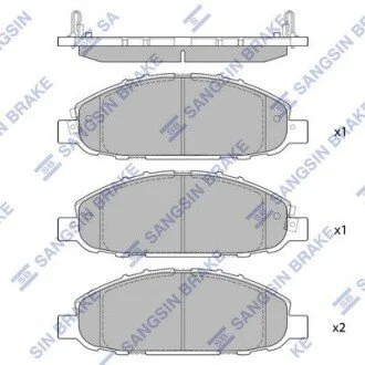 Колодки дискового гальма Hi-Q (SANGSIN) SP1447