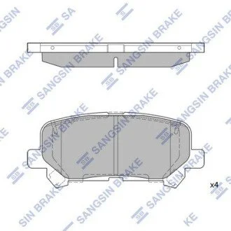 Кт. Гальмiвнi колодки Hi-Q (SANGSIN) SP1461A