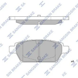 Тормозные колодки Hi-Q (SANGSIN) SP1476