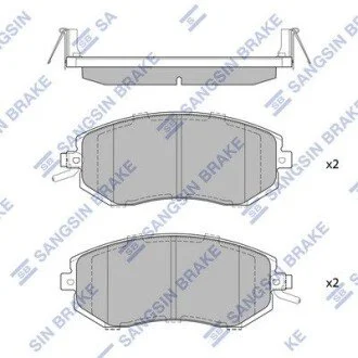 Тормозные колодки дисковые передние Hi-Q (SANGSIN) SP1553