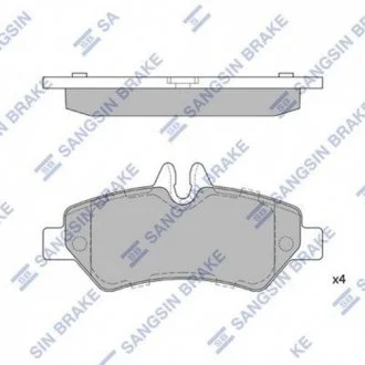 Гальмівні колодки Hi-Q (SANGSIN) SP1562
