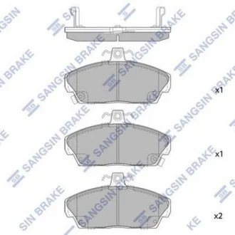 Гальмівні колодки Hi-Q (SANGSIN) SP1571