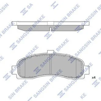Колодки дискового гальма Hi-Q (SANGSIN) SP1586