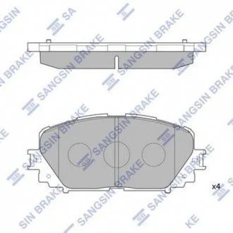 Тормозные колодки Hi-Q (SANGSIN) SP1588