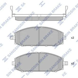 Колодки дискового тормоза Hi-Q (SANGSIN) SP1599