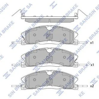Колодки дискового тормоза Hi-Q (SANGSIN) SP1620