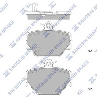 Тормозные колодки Hi-Q (SANGSIN) SP1674