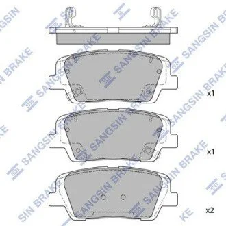 Колодки дискового тормоза Hi-Q (SANGSIN) SP1706