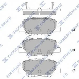 Тормозные колодки Hi-Q (SANGSIN) SP1731