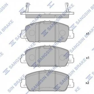 Тормозные колодки Hi-Q (SANGSIN) SP1779