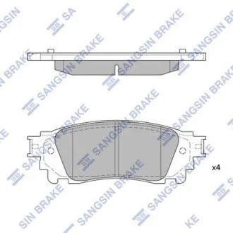 Колодки дискового гальма Hi-Q (SANGSIN) SP1827