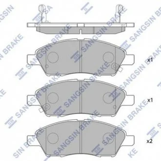Колодки дискового тормоза Hi-Q (SANGSIN) SP2084