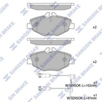 Колодки дискового тормоза Hi-Q (SANGSIN) SP2194