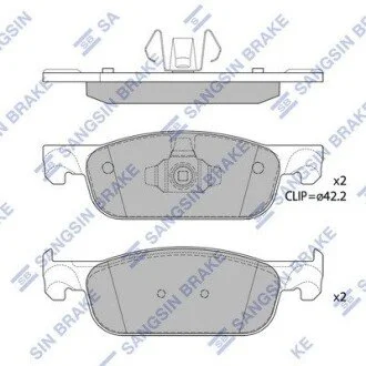 Кт. Гальмiвнi колодки Hi-Q (SANGSIN) SP4054