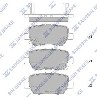 Колодки тормозные дисковые передние Hi-Q (SANGSIN) SP4063