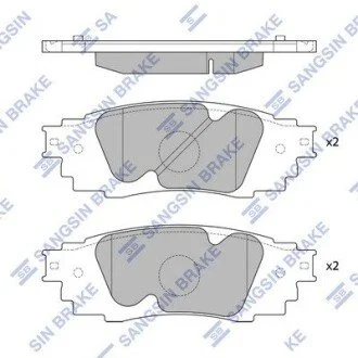 Колодки тормозные дисковые передние Hi-Q (SANGSIN) SP4091