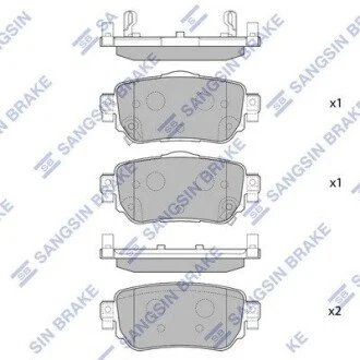 Колодки дискового тормоза Hi-Q (SANGSIN) SP4140