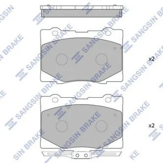 Колодки тормозные дисковые передние Hi-Q (SANGSIN) SP4141