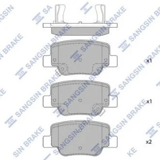 Колодки гальмівні дискові Hi-Q (SANGSIN) SP4142