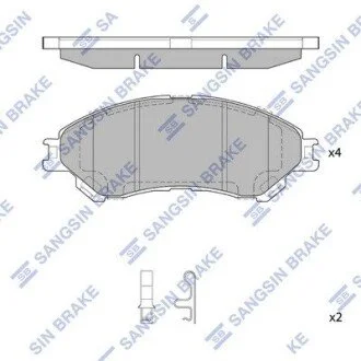 Колодки тормозные дисковые передние Hi-Q (SANGSIN) SP4212