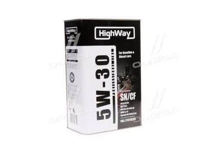 Оливи моторні. 5W-30 SN/CF (Каністра 4л)) HighWay 10117