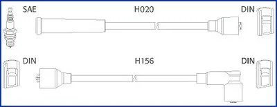 Дроти запалення, набір HITACHI 134227