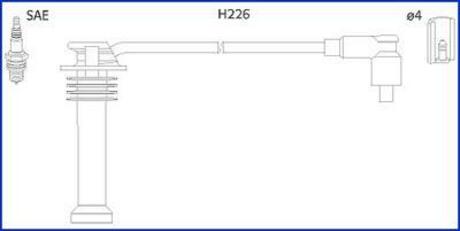 Комплект кабелей высоковольтных HITACHI 134672