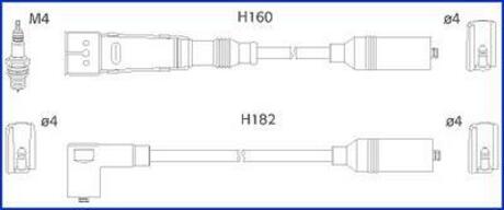 Комплект кабелей высоковольтных HITACHI 134717