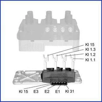 Коммутатор катушки зажигания VW Golf "2.8 "92>> HITACHI 138428