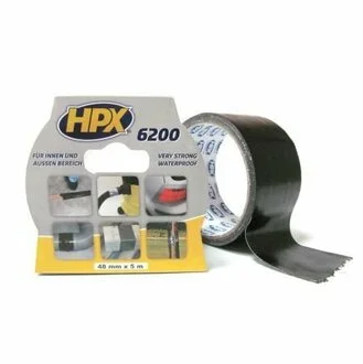 Арм. стрічка 50мм х 5м чорна HPX CS5005