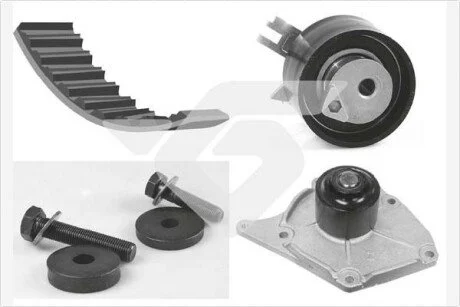 Помпа води + комплект ременя ГРМ HUTCHINSON KH 101WP45