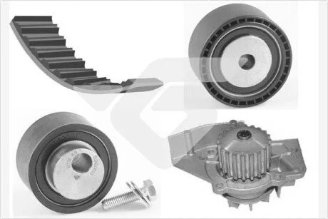 Комплект ГРМ Citroen Berlingo, C4, C5/Fiat Scudo/Peugeot Expert, Partner 2,0D (98-) HUTCHINSON KH70WP31