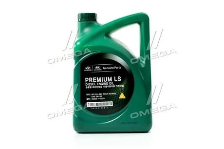Масло ДВС 5W-30 6 л Premium LS Diesel п/с CH-4 Mobis Hyundai/Kia/Mobis 05200-00611 (фото 1)