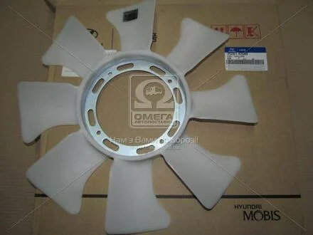 Крильчатка вентилятора охолодження Hyundai Chorus -98/H100 97-/HD250/HD350 -98 (Mobis) Hyundai/Kia/Mobis 2526142000 (фото 1)