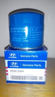 Фільтр оливний (замена пр-лем на 26300-35505) Hyundai/Kia/Mobis 2630035504 (фото 1)