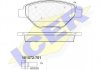 Комплект гальмівних колодок (дискових) ICER 181572-701