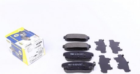 Комплект гальмівних колодок (дискових) ICER 181668 (фото 1)