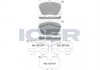 Комплект гальмівних колодок (дискових) ICER 182282 182282