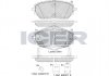 Комплект гальмівних колодок (дискових) ICER 182287